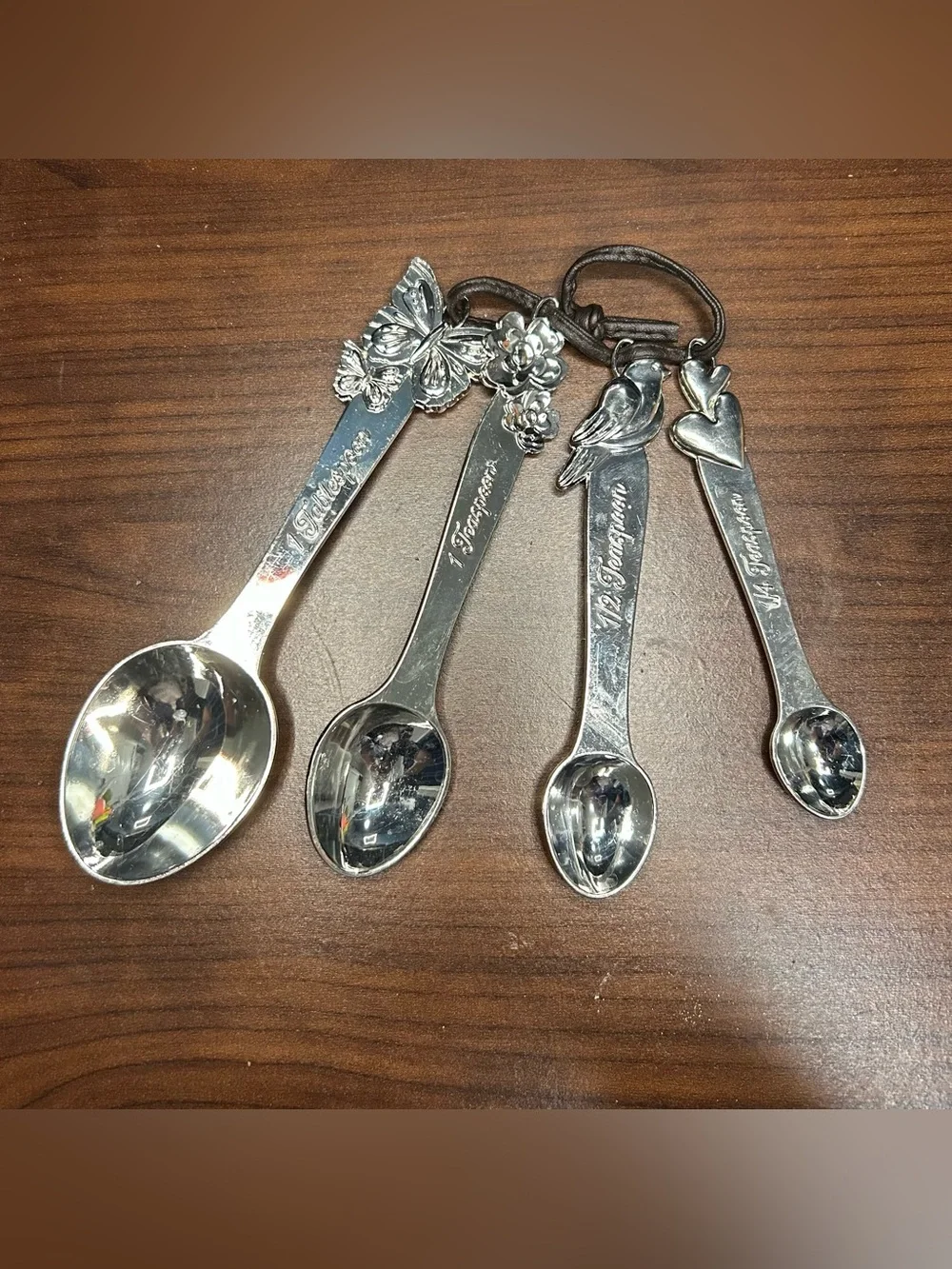 Decorative Silver Measuring Spoon Set